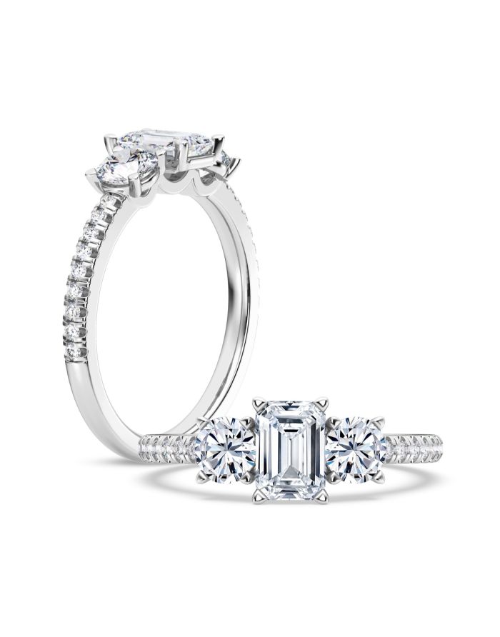 Classic Diamond Semi Mount Engagement Ring