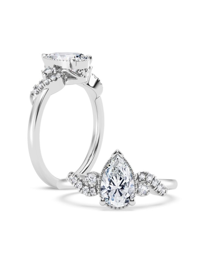 Classic Diamond Semi Mount Engagement Ring