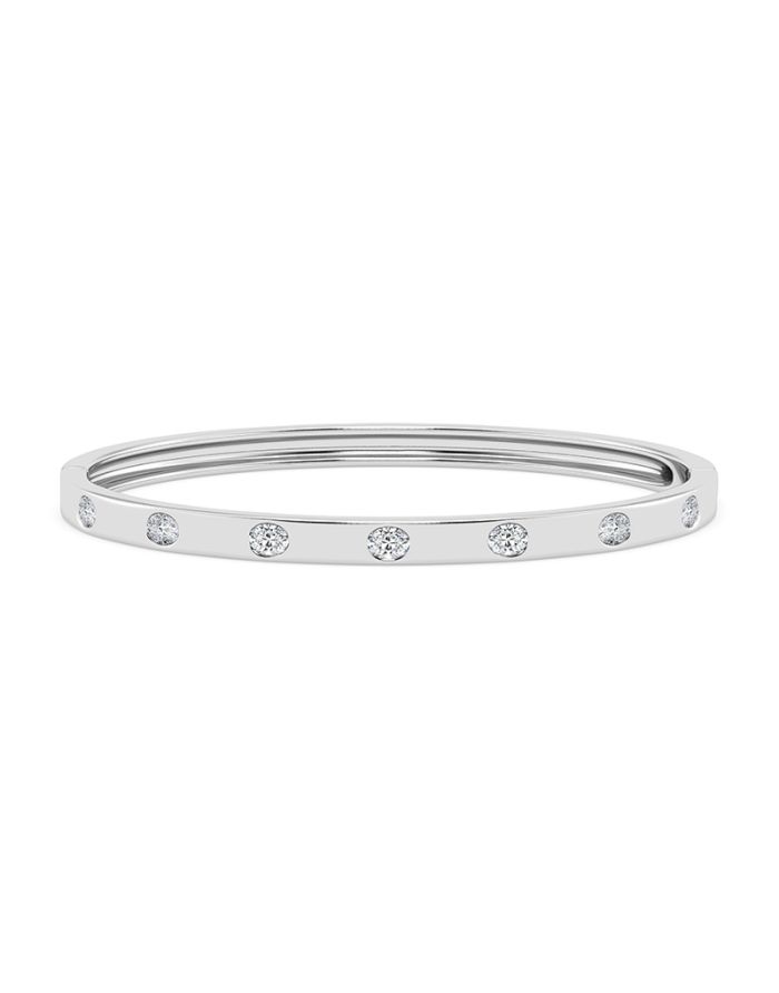 Oval Diamond Bangle