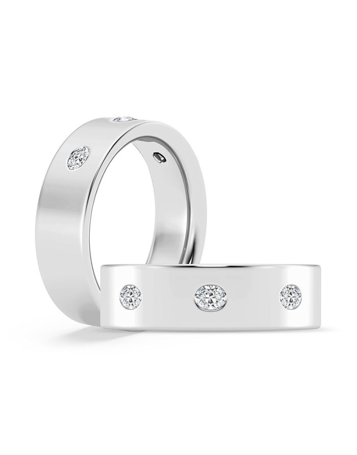 Oval Diamond Men's Band