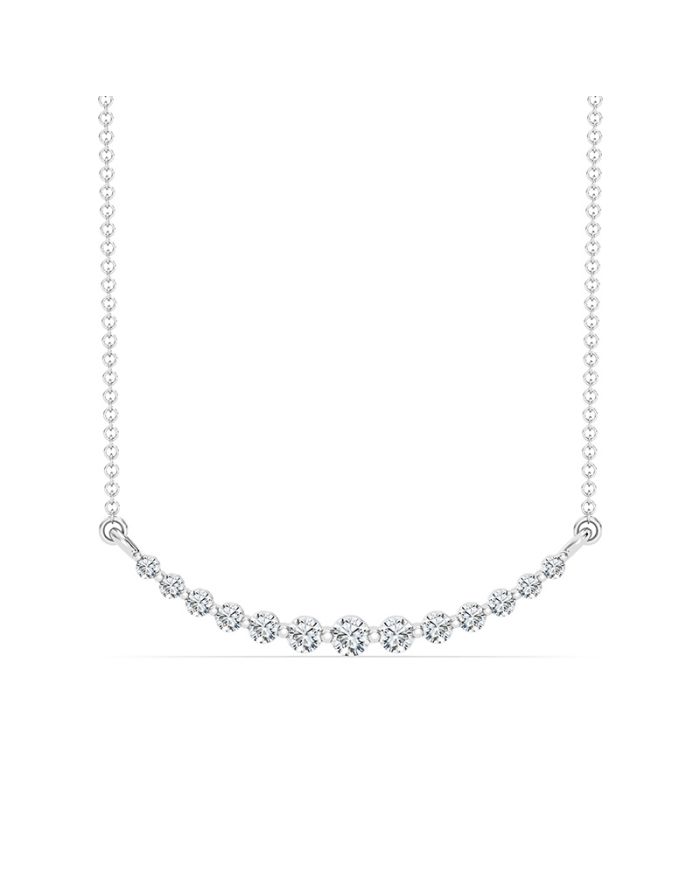 Crescent Diamond Necklace