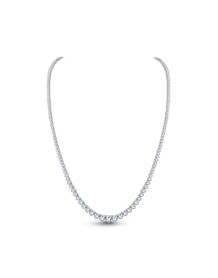 3 Prong Diamond Graduating Riviera Necklace