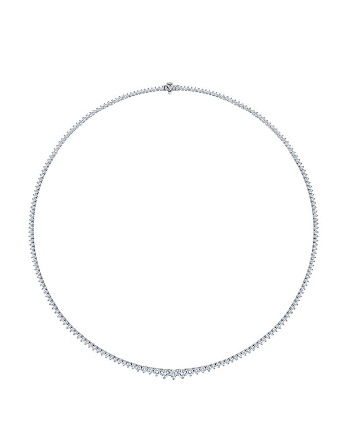 3 Prong Diamond Graduating Riviera Necklace