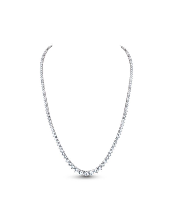 3 Prong Diamond Graduating Riviera Necklace