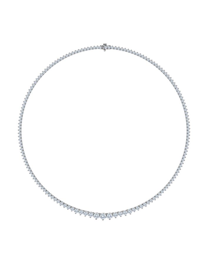 3 Prong Diamond Graduating Riviera Necklace