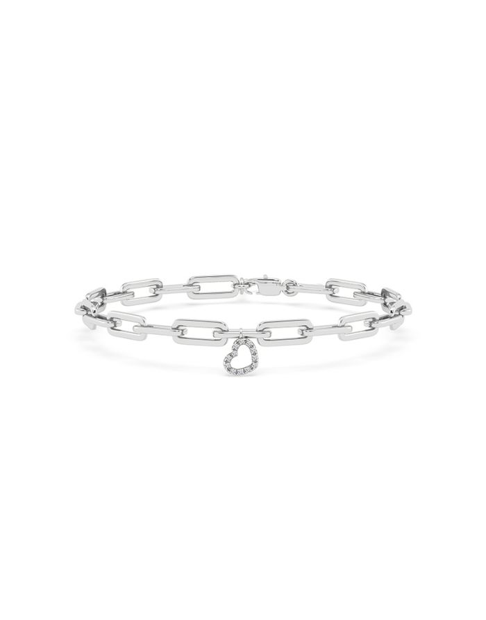 Paperclip Diamond Bracelet