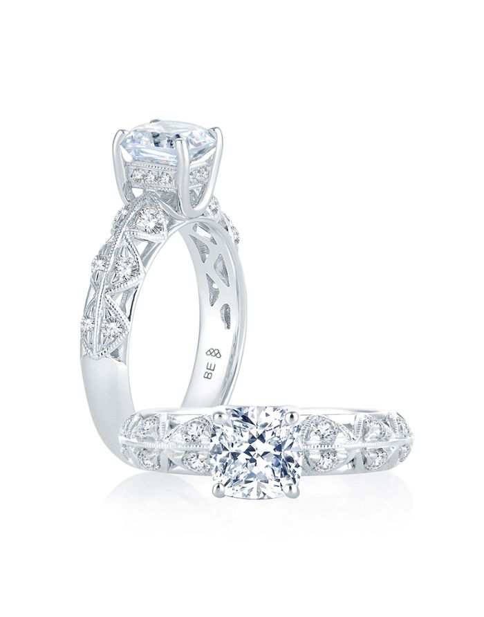 Classic Diamond Semi Mount Engagement Ring