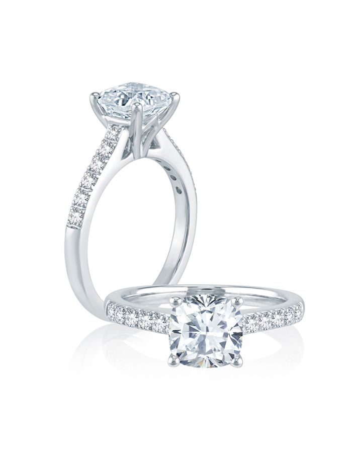 Classic Diamond Semi Mount Engagement Ring