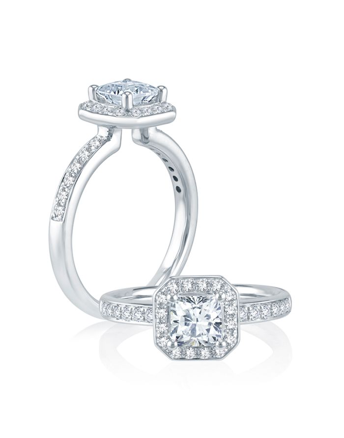 Classic Diamond Semi Mount Engagement Ring