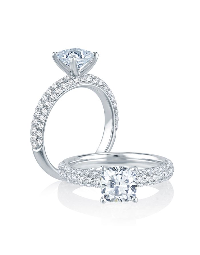 Classic Diamond Semi Mount Engagement Ring