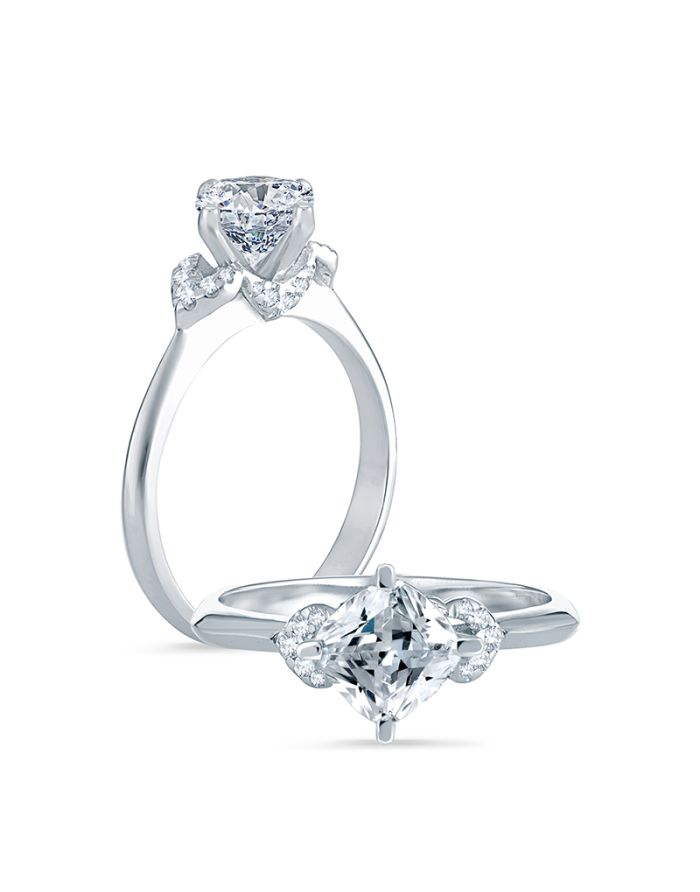 Classic Diamond Semi Mount Engagement Ring