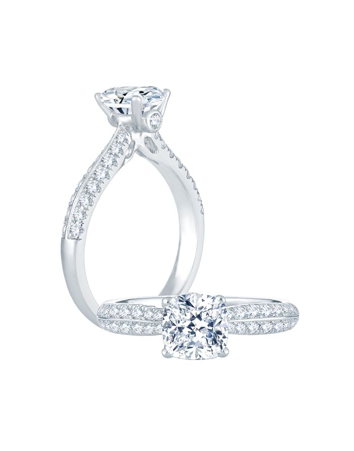 Classic Diamond Semi Mount Engagement Ring
