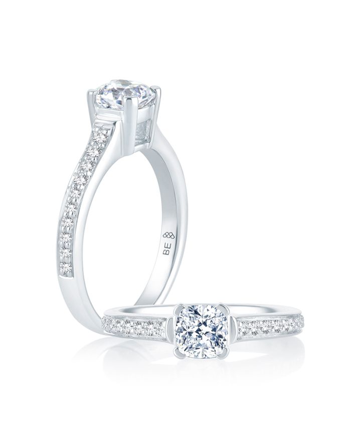 Classic Diamond Semi Mount Engagement Ring