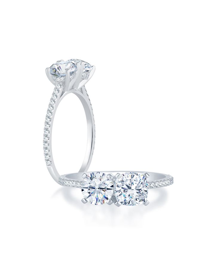 Classic Diamond Semi Mount Engagement Ring
