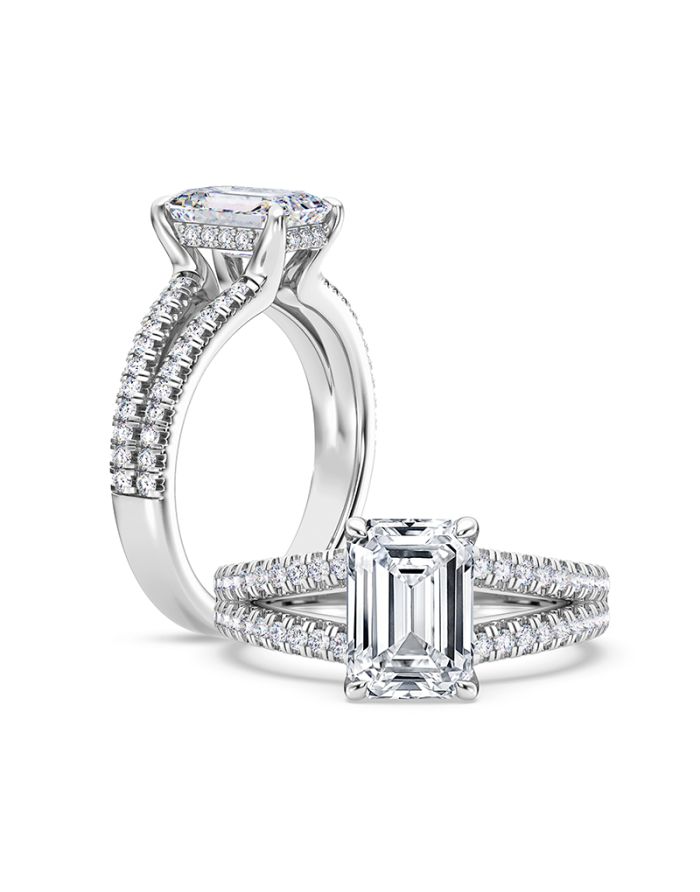 Classic Diamond Semi Mount Engagement Ring