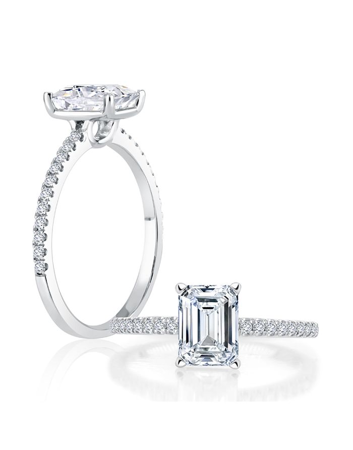 Classic Diamond Semi Mount Engagement Ring