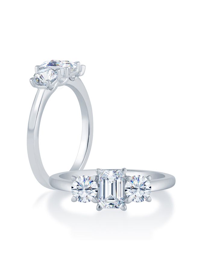 Classic Diamond Semi Mount Engagement Ring