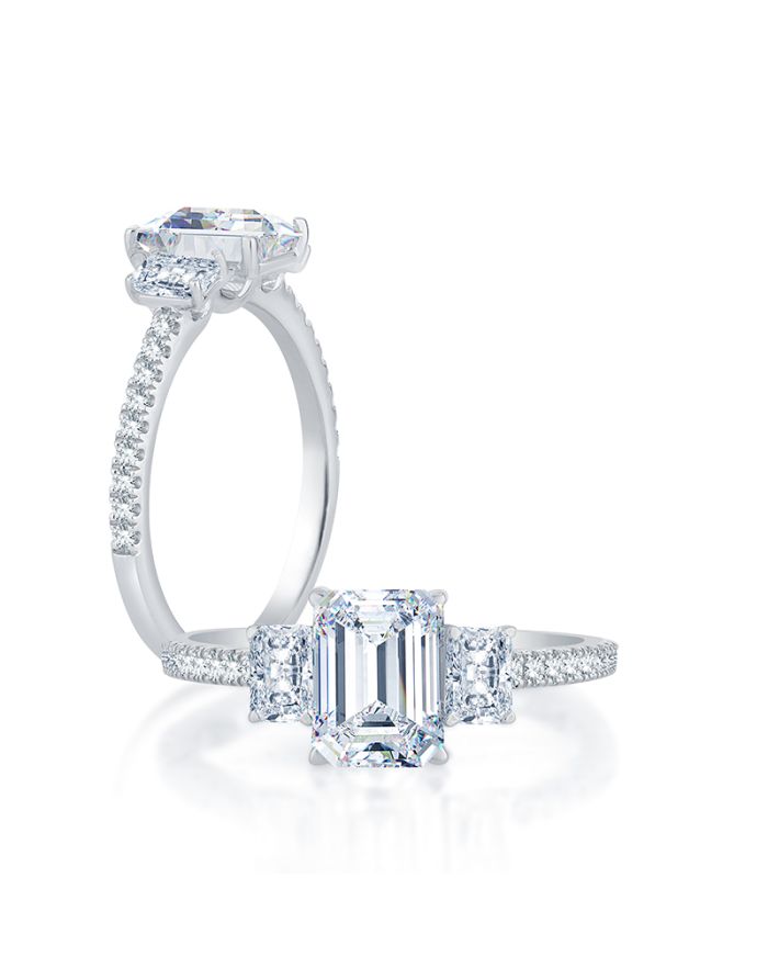 Classic Diamond Semi Mount Engagement Ring