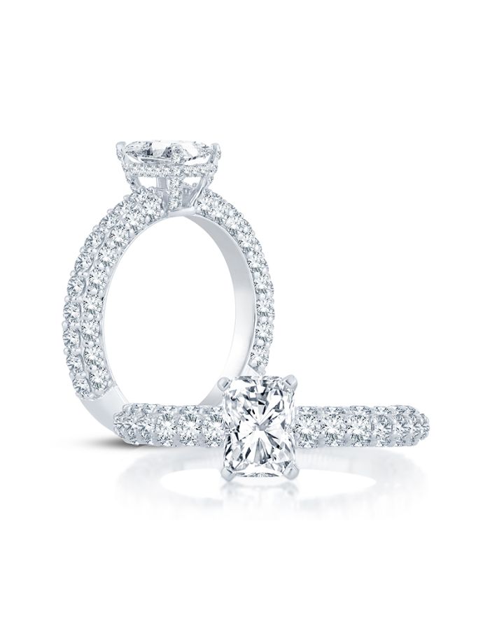 Classic Diamond Semi Mount Engagement Ring