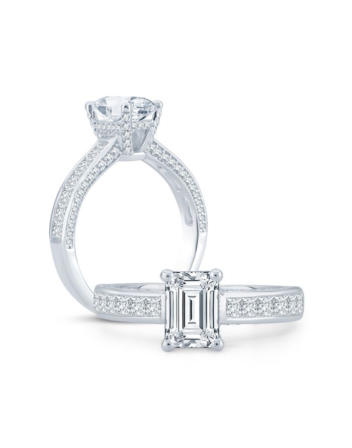 Classic Diamond Semi Mount Engagement Ring