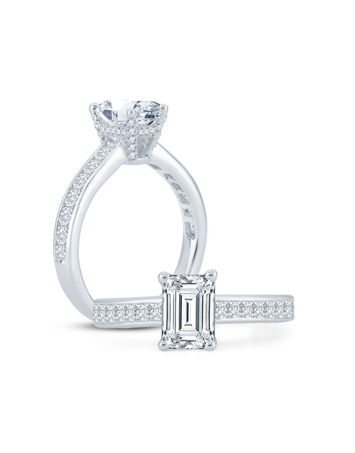 Classic Diamond Semi Mount Engagement Ring