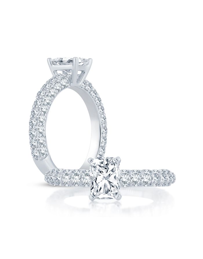 Classic Diamond Semi Mount Engagement Ring