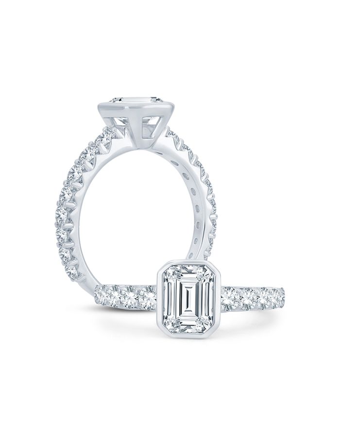 Classic Diamond Semi Mount Engagement Ring