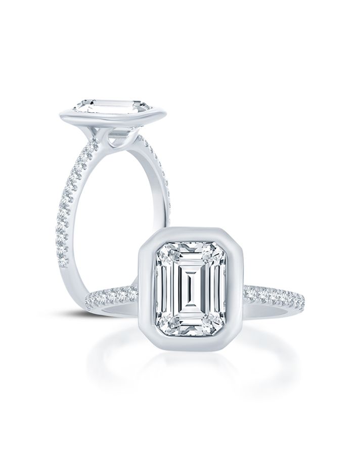 Classic Diamond Semi Mount Engagement Ring