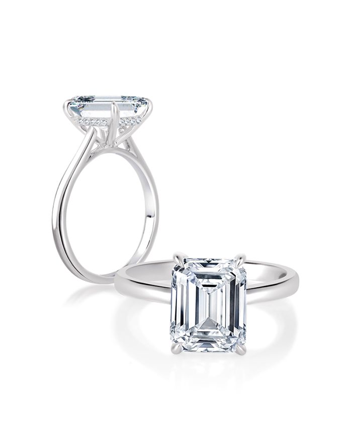 Classic Diamond Semi Mount Engagement Ring