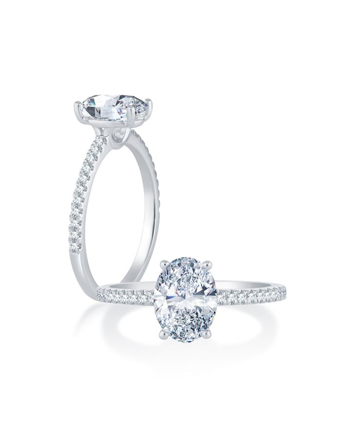 Classic Diamond Semi Mount Engagement Ring