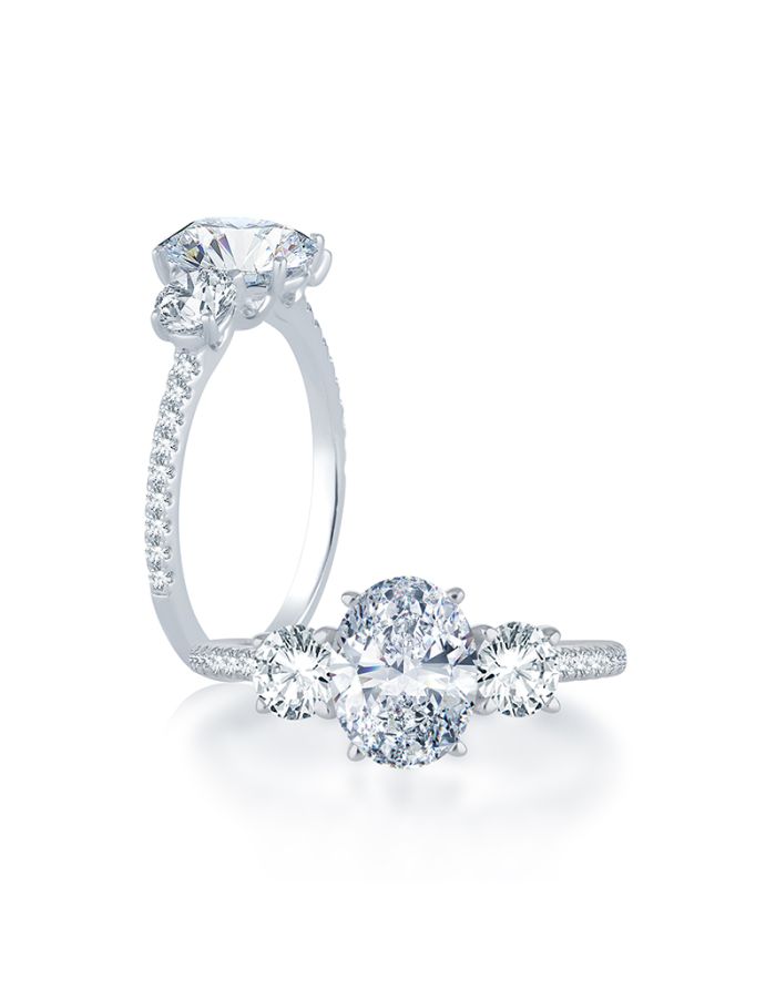 Classic Diamond Semi Mount Engagement Ring