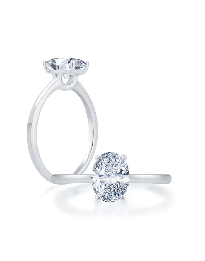 Classic Diamond Semi Mount Engagement Ring