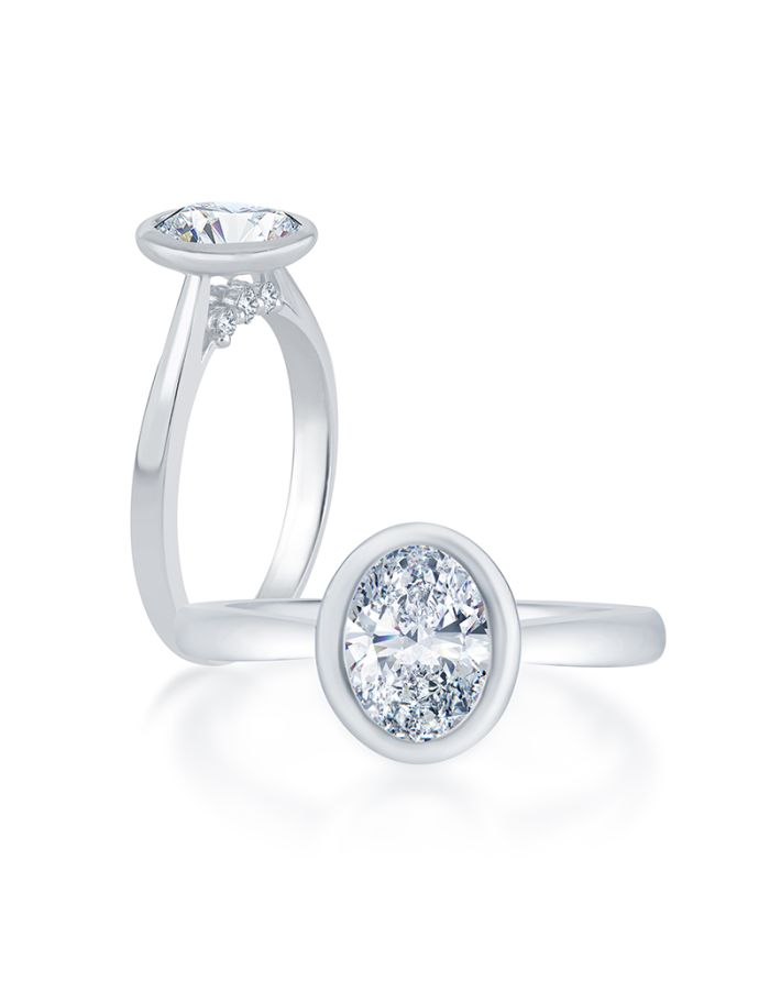 Classic Diamond Semi Mount Engagement Ring