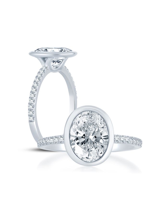Classic Diamond Semi Mount Engagement Ring