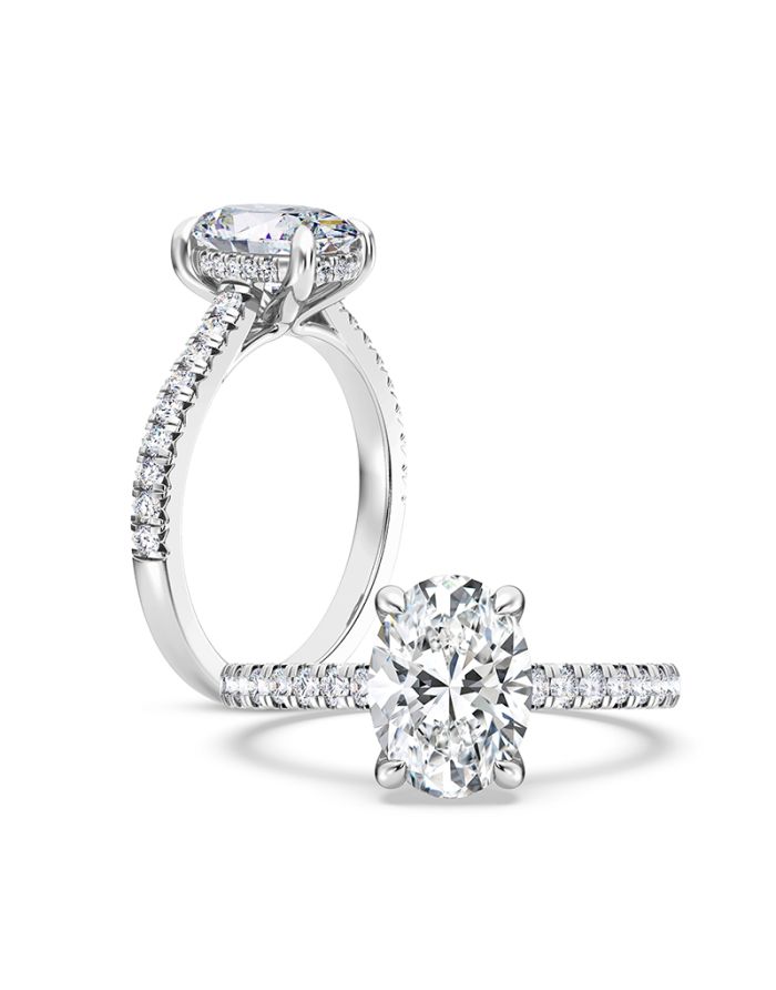 Classic Diamond Semi Mount Engagement Ring