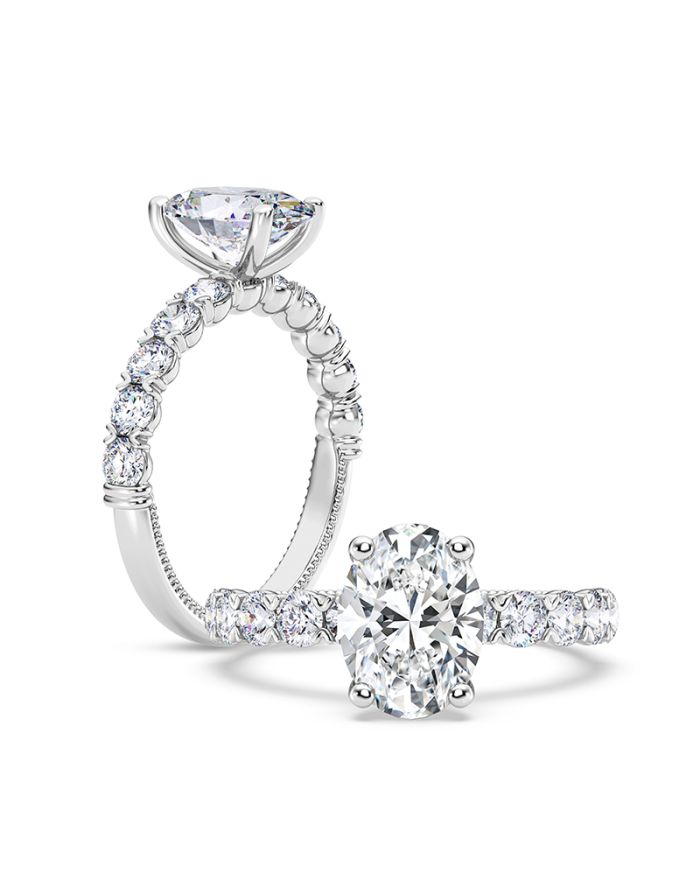 Classic Diamond Semi Mount Engagement Ring