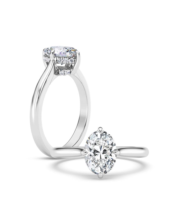 Classic Diamond Semi Mount Engagement Ring