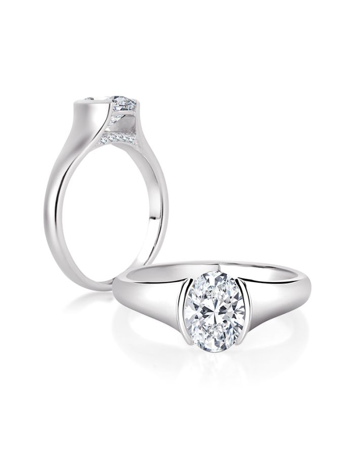Classic Diamond Semi Mount Engagement Ring