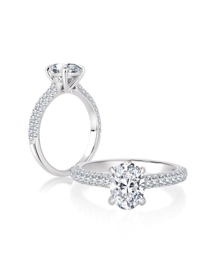 Classic Diamond Semi Mount Engagement Ring