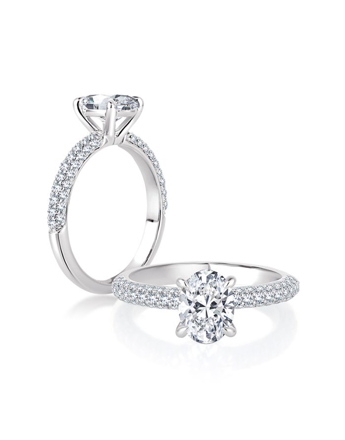 Classic Diamond Semi Mount Engagement Ring