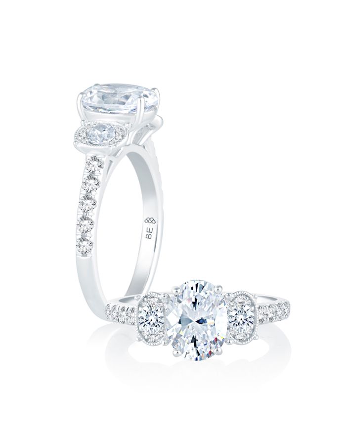 Classic Diamond Semi Mount Engagement Ring