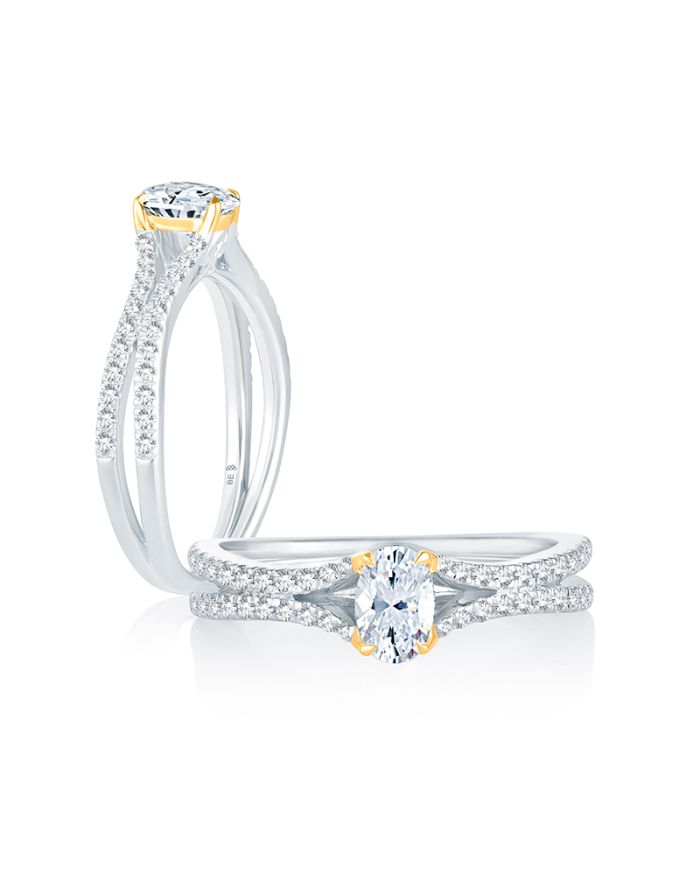 Classic Diamond Semi Mount Engagement Ring