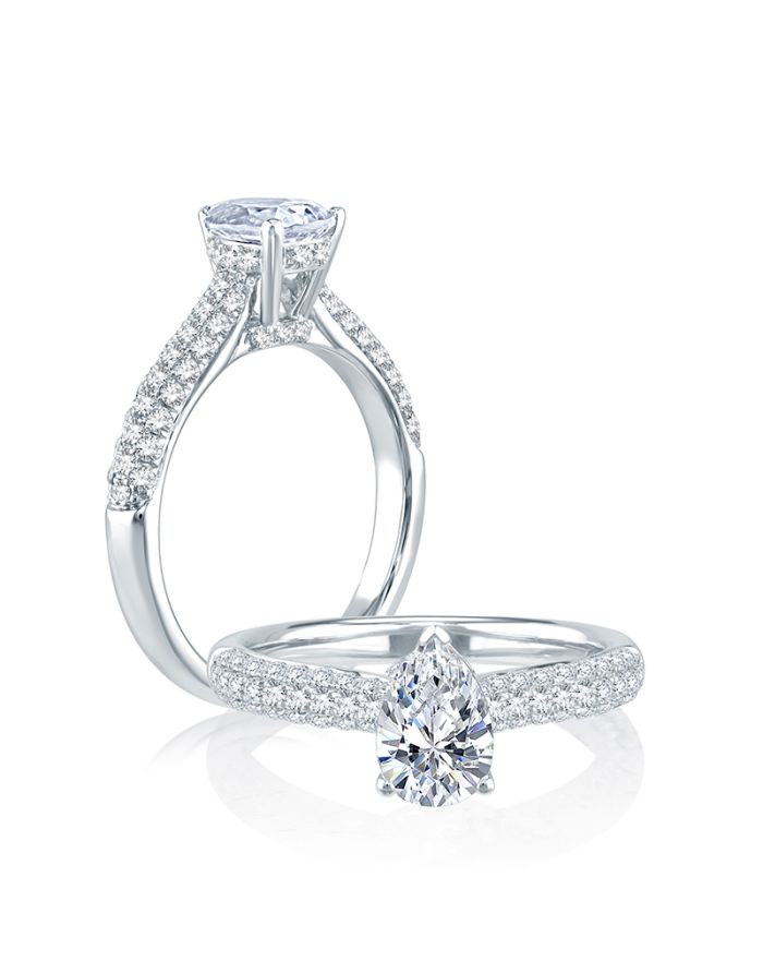 Classic Diamond Semi Mount Engagement Ring