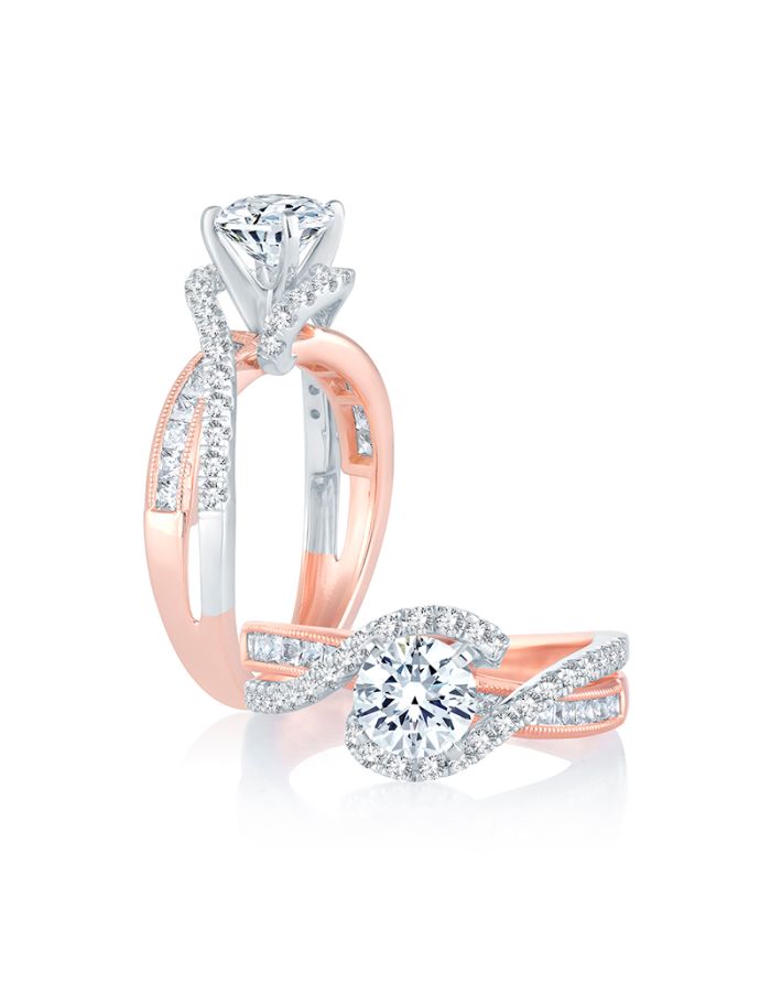 Classic Diamond Semi Mount Engagement Ring