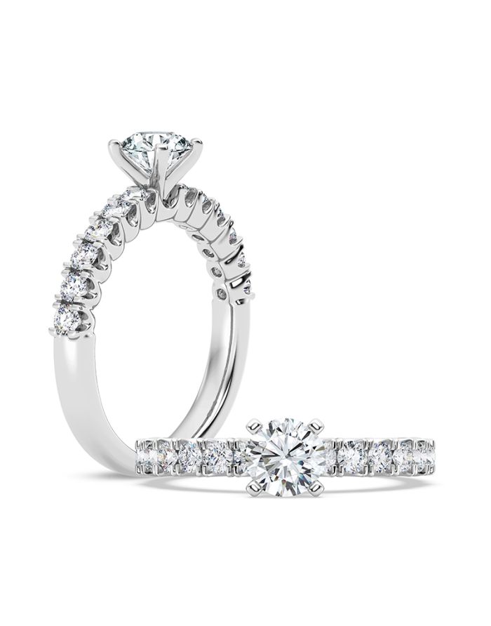 Classic Diamond Semi Mount Engagement Ring