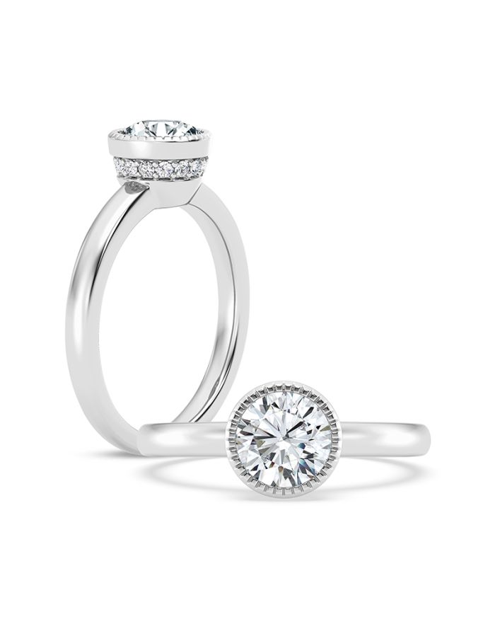 Classic Diamond Semi Mount Engagement Ring