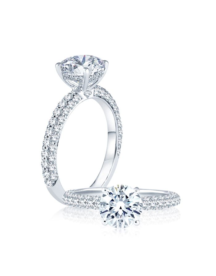 Classic Diamond Semi Mount Engagement Ring