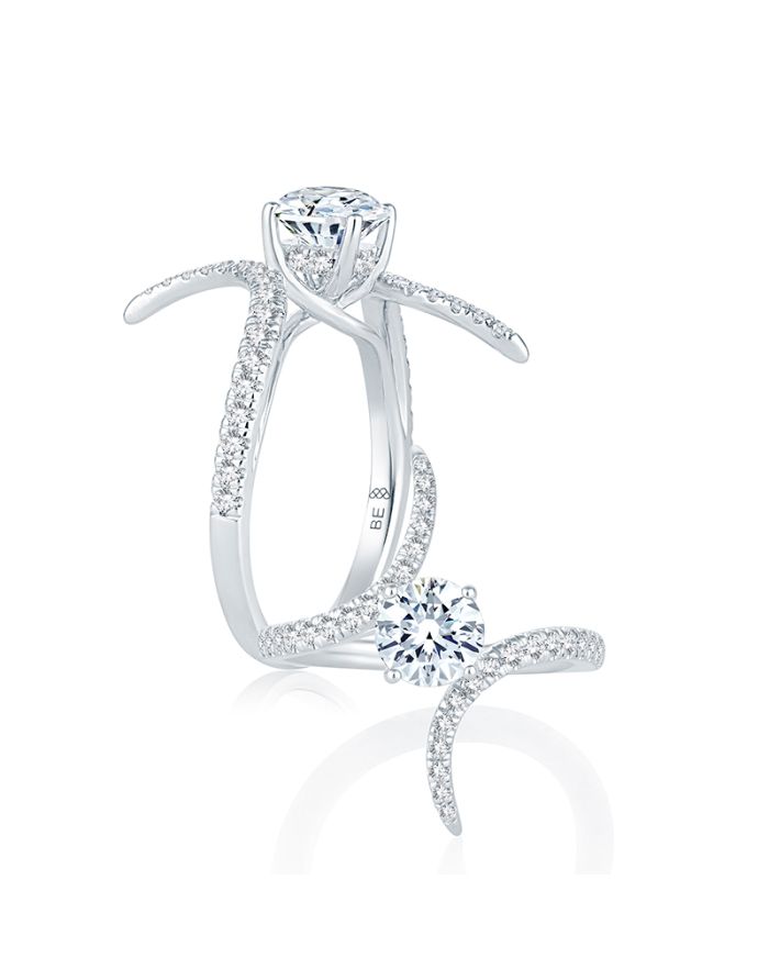Classic Diamond Semi Mount Engagement Ring