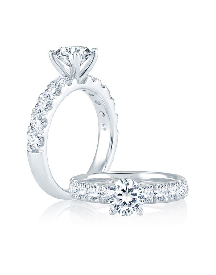 Classic Diamond Semi Mount Engagement Ring