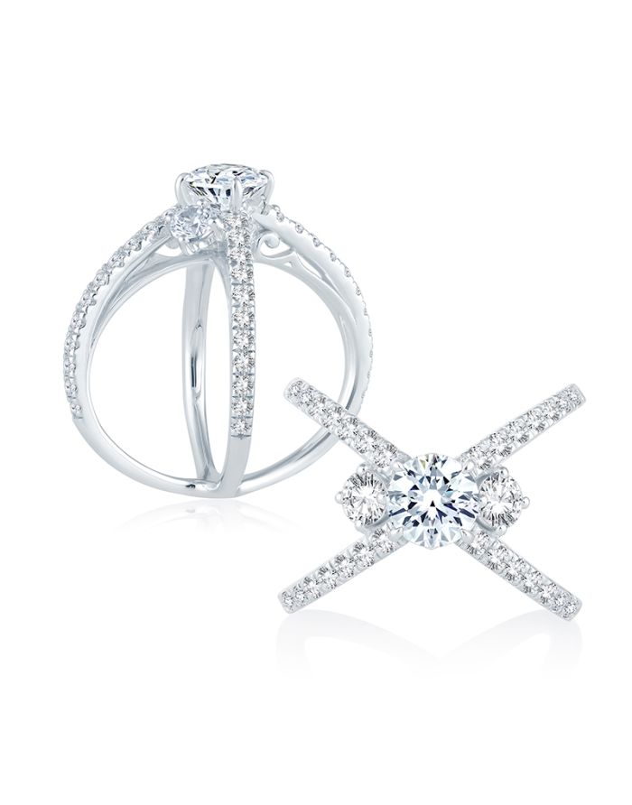 Classic Diamond Semi Mount Engagement Ring